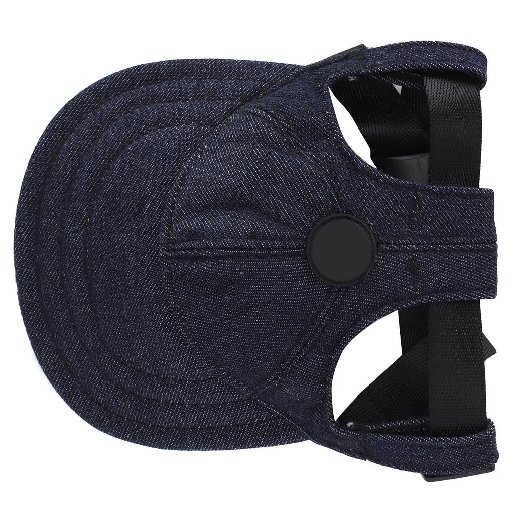 Pet Four Seasons Sunshade Baseball Hat Fashionable Adjustable Lightweight Dogs Peaked Cap Denim Blue S