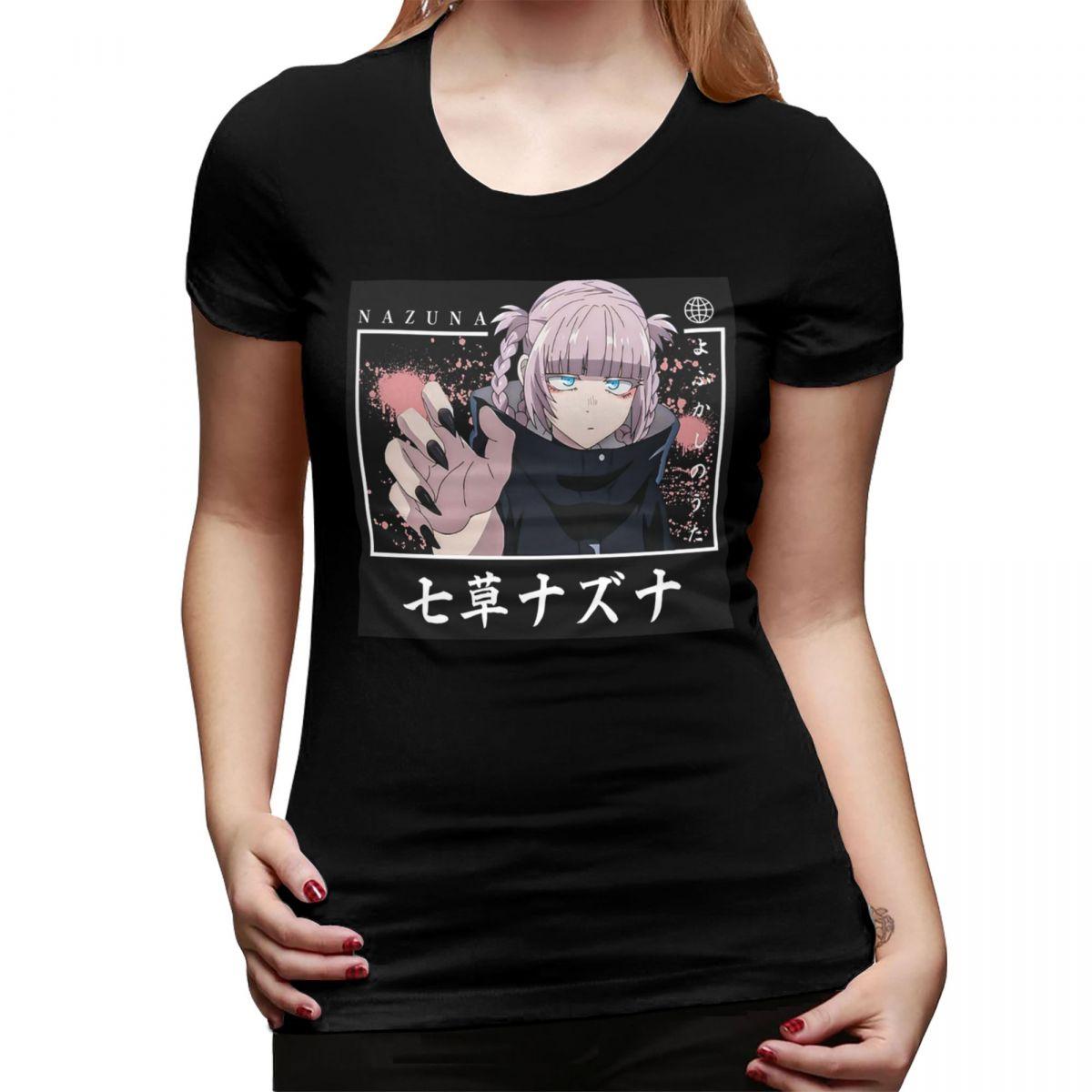 

Call Of The Night Anime Nazuna Nanakusa TShirt for Women Crew Neck Streetwear T Shirts Womens Tees Short Summer Clothes Tops 4XL