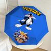 1pc Looney Tunes Automatic Open/Close Umbrella Compact Folding Umbrella with 8-Rib Shaft Lightweight Esign, for Women/Men1216A