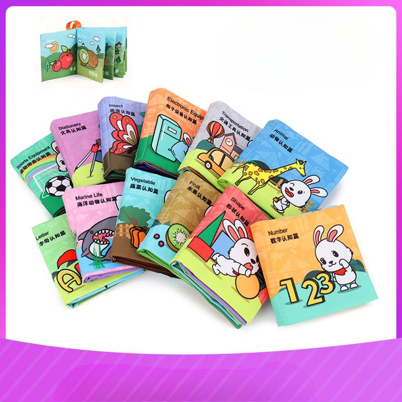 Baby Can'T Tear Cloth Books, Sound Can Bite Cloth Books, Early Education Educational Baby Toys 0-1-3 -5 Years Old