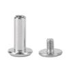 100 Sets Screw Rivet M2 Stainless Steel High Strength Round Flat Head Binding Screws