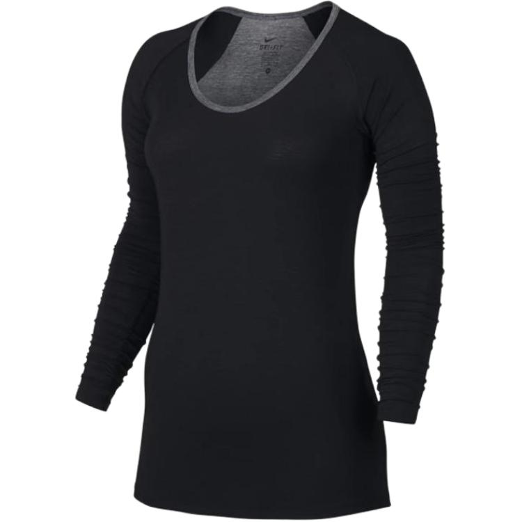 Nike Knitwear Women s Black Crew Neck Moderate Other 742796-010 L