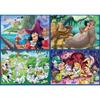 Puzzle Disney - EDUCA - Multi 4 In 1 Classiques - 50 à 150 pièces - Aladin, Jungle, Peter Pan, Alice