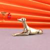 Brass Wangcai Zodiac Dog Antique Decor - Small Bronze Sleeping Dog Tea Pet