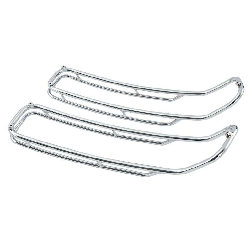 Motorcycle Saddlebags Lid Top Rail Trim Rack Guards For Harley Touring Road King Street Glide Electra Glide 2014-2024