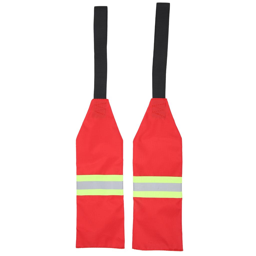 2PCS Kayak Travel Warning Flag Oxford Fabric Collapsible Kayak Warning Red Safety Flag for Kayak
