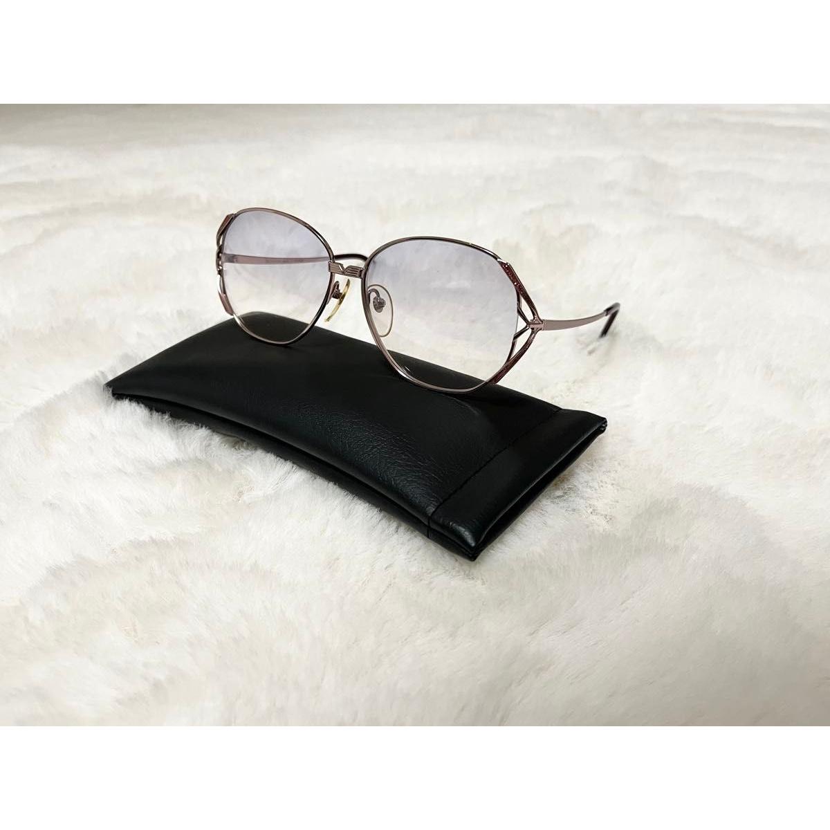 Used Yves Saint Laurent 31-9602 Vintage Non Prescription Frame Pink Gold YSL Date Glasses Sunglasses
