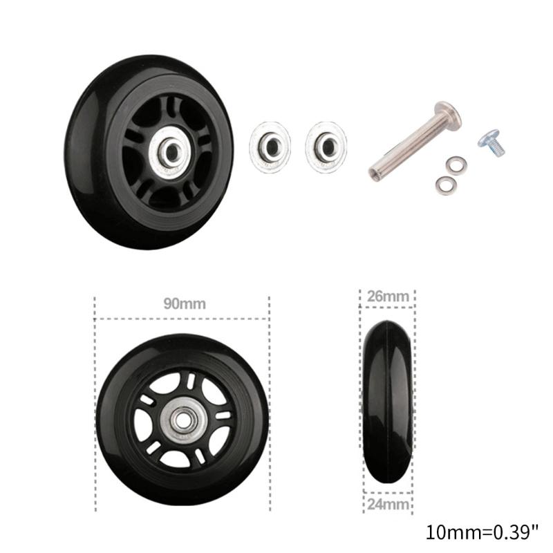Mute Luggage Suitcase Replacement Wheels Wear-Resistant Suitcase Wheels Luggage Suitcase Wheels Suitcase Spinner Wheels