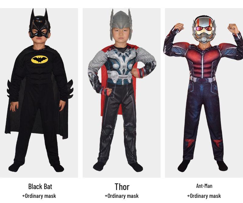 Avengers Wolverine Thor Deadpool Captain America Kids Superhero Muscle Suit Costume
