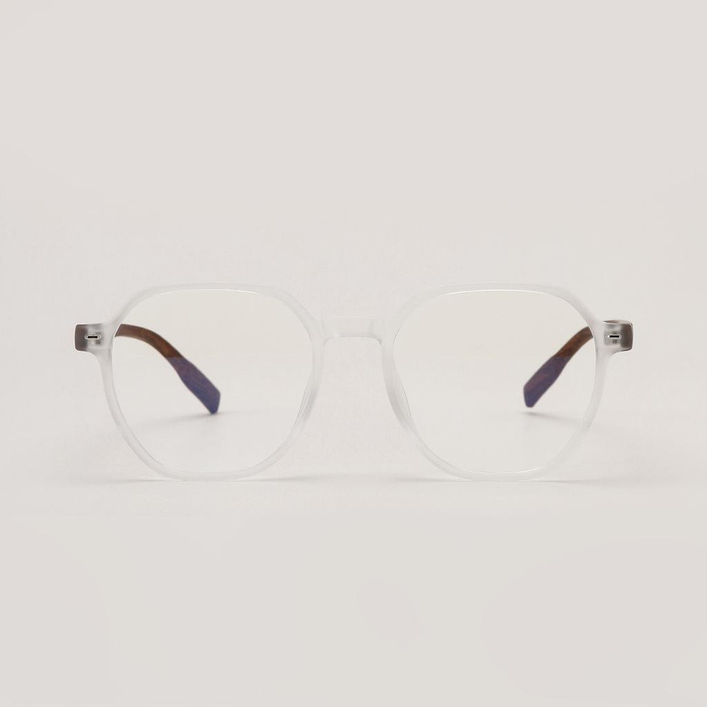 Glasses 75232 Square Rivet Thin Frame Retro Gradual Change Frame Flat Mirror