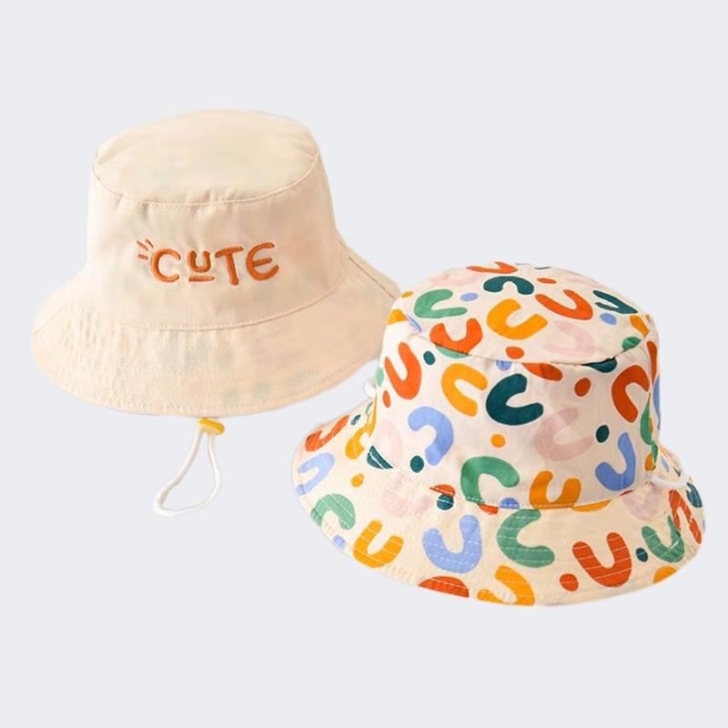 

Двусторонняя детская панама, милая вышивка букв, детская панама рыбака, летняя уличная детская шляпа от солнца, горрас
