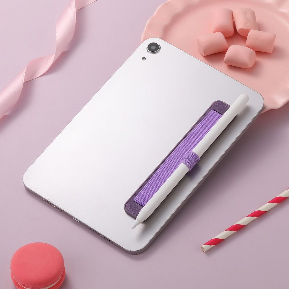 Anti-loss Tablet Hand-Strap PU Leather Pencil Holder Stylus Pen Sleeve  for Tablet Phone eReader