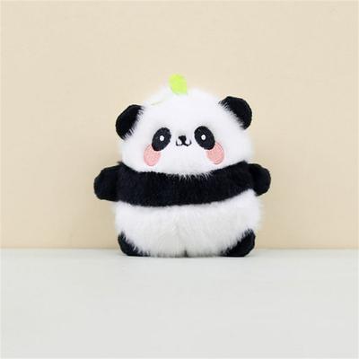 Stuffed Panda Keychain Cute Panda Keychain Soft Touch Plush Key Ring Bag Pendant Interior Accessories For Purses Bags