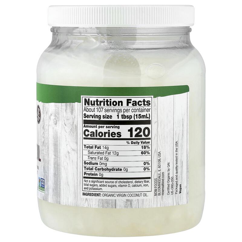 Real Food, Organic Virgin Coconut Oil, 54 Fl Oz (1.6 L)