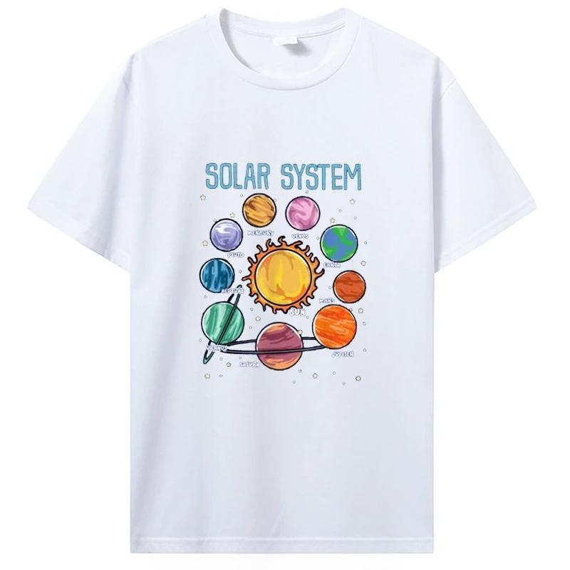 Solar System Planets Science Space Boys Girls STEM Kids TShirt Astrophysics Like Mars The Sun Moon Stars Saturn Tees Tops M