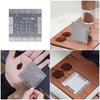 Portables Coffees Grinds Reference Card Compacts 16 Level Coffees Grinds Scale for Travel Enthusiasts
