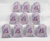 Darling Souvenir Purple Floral Quinceanera Party Supplies Drawstring Pouches Favor Bags 15