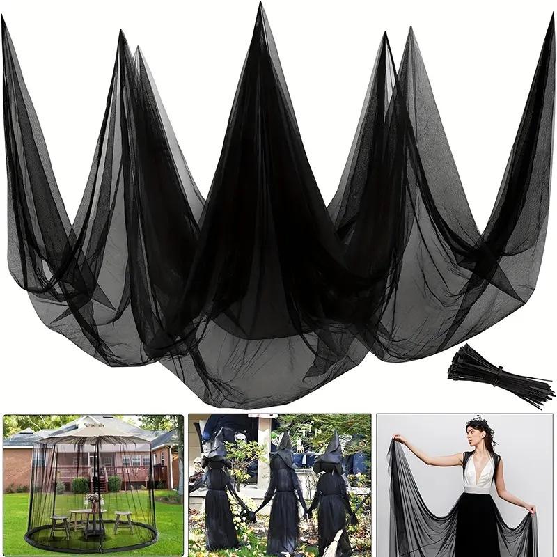 Garden Mosquito Net Adjustable Porch Screen Mesh Outdoor Curtain Lightweight for Patio Gazebo Pool Hut Wedding Decorations