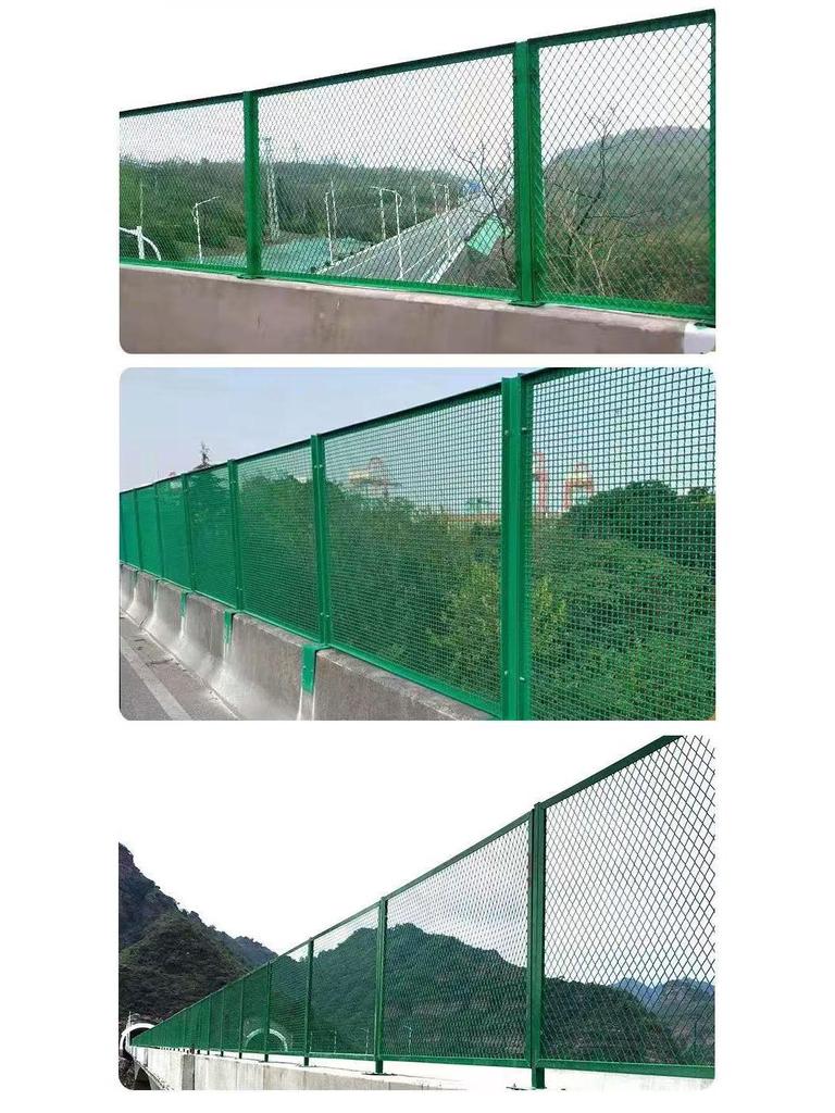 Bridge and Highway Anti-Throwing and Anti-Glare Mesh Guardrail System