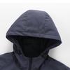 Men's Casual Color-blocking Windproof Sweatshirt And Sweatpants, Men's Hooded Zipper Sweatshirt And Sweatpants Two-piece Set