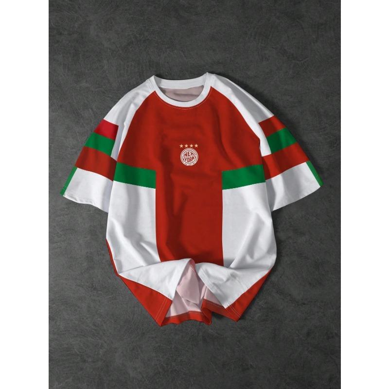 Hot 3D Printed American Retro Short Sleeve Unisex Trendy Street Sports Style Football Summer Unisex Quick DryBreathable Y2K Top