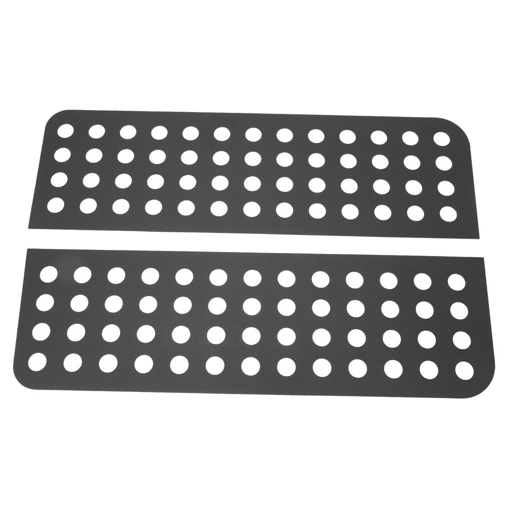 2 Pezzi Decalcomanie Finestrino Portiera Posteriore Copertura Pannello Vetro Lega di Alluminio per Wrangler JK dal 2007 al 2018