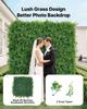 Artificial Plant Wall, 12PCS 50.8 x 50.8 cm Artificial Boxwood Panels, Sun Protection Greenery Backdrop Privacy Hedge Fence, Fake Grass Screen for