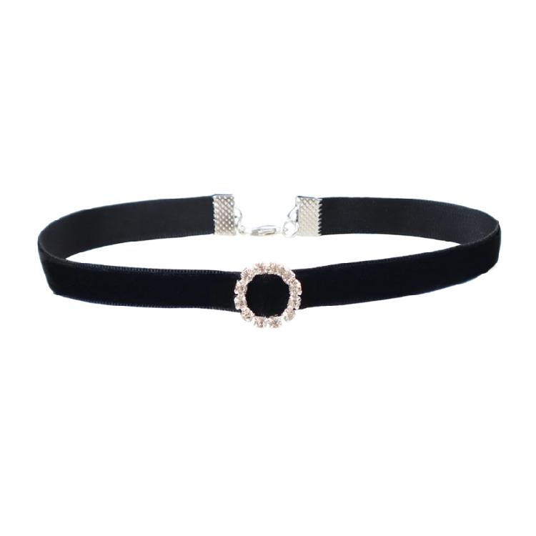 Heart Black Velvet- Collar Necklace Clavicle Chain Jewelry for Women Girls Teens