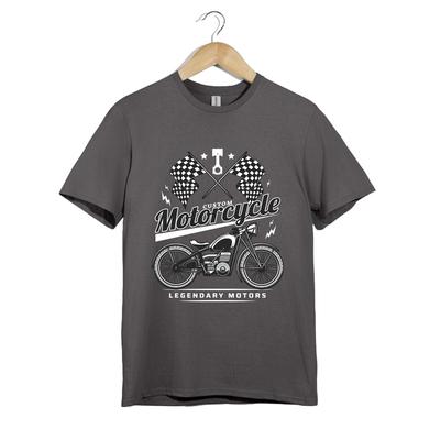 Benutzerdefiniertes Motorrad-T-Shirt – Legendary Motors Vintage Biker-Tee – Retro Renn-Top