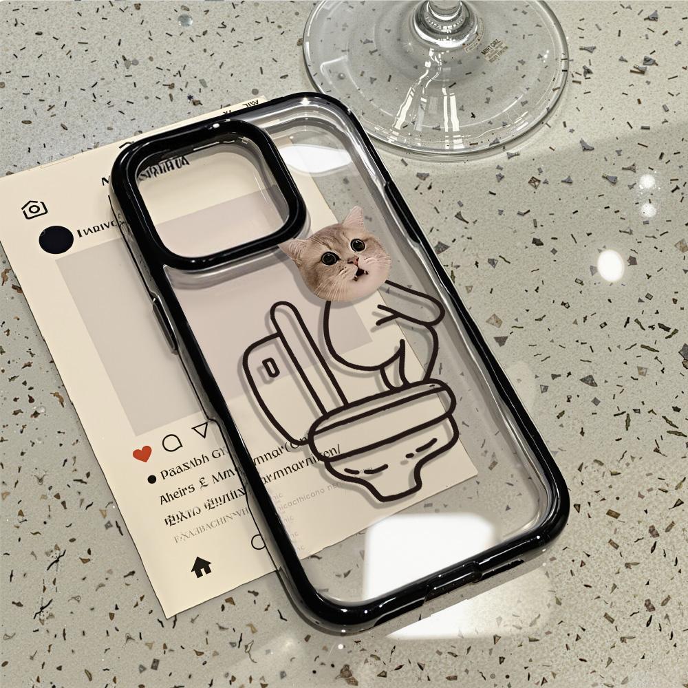 Acrylic Phone Case for iPhone 11 12 13 14 Pro 12 14 16 Pro Max for Samsung A16 A36 A56 S24 FE High-quality Painted Anti-fall Mobile Phone Case