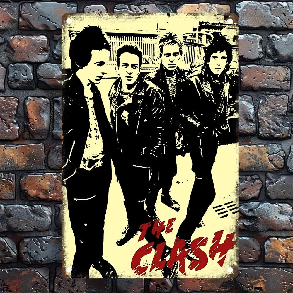 

Алюминиевая вывеска группы The Clash , Прямоугольная металлическая жестяная табличка, Декор для стены, Комнаты, Дома, Ресторана, Бара, Кафе, Гаража 20x30cm（7.8x11.8inch）