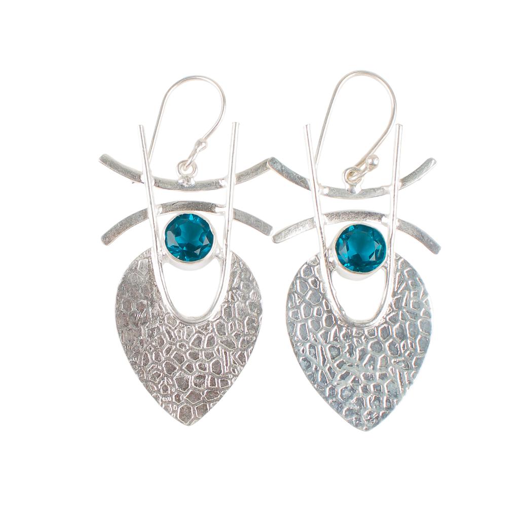 Apatite Gemstone 925 Sterling Silver Jewelry Handmade Earrings1.78" Gift For Her EE-64-12