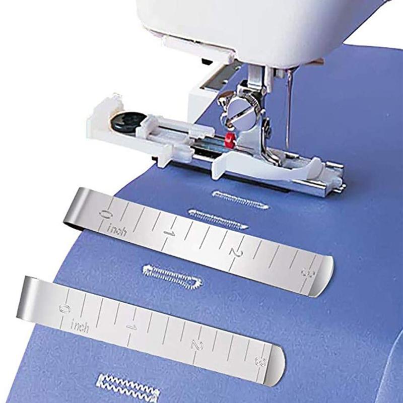 Sewing Clip Stainless Steel Hemming Clips Metal Crimping Clip Fabric Measuring Ruler Quilting for DIY Sewing Tools Accessories