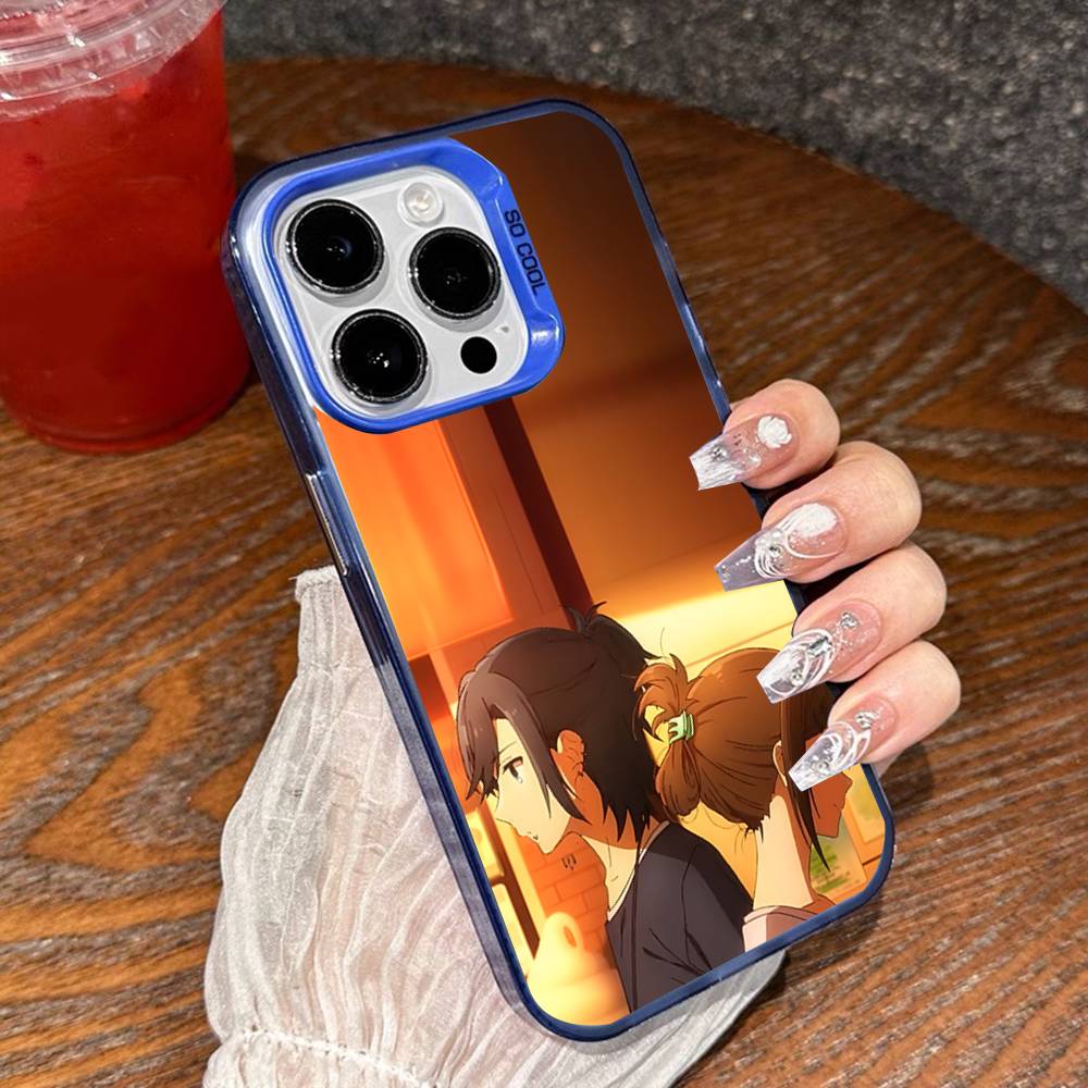 

Anime Horimiya Phone Case For iPhone 17,16,15,14,13,12,11,Mini,Pro,E,SE4,XS,MAX Blue Candy Matte Cover iPhone14Plus