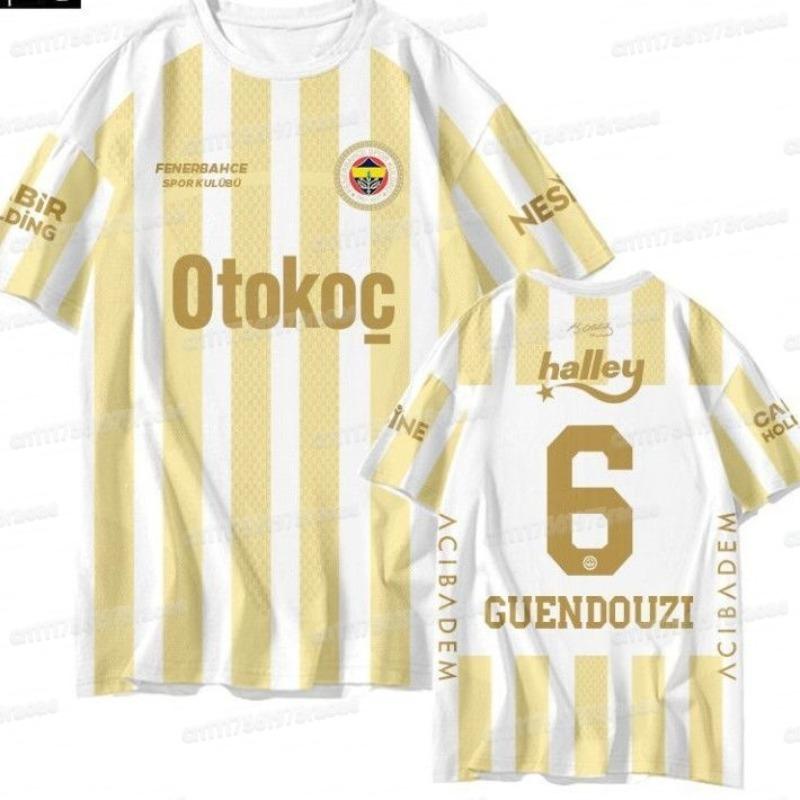 Nuevas Camisetas de Local y Visitante del Fenerbahce 2026 para la Temporada 2026-27, Camiseta Deportiva de Manga Corta Estilo Familiar Impresa en 3D para Aficionados