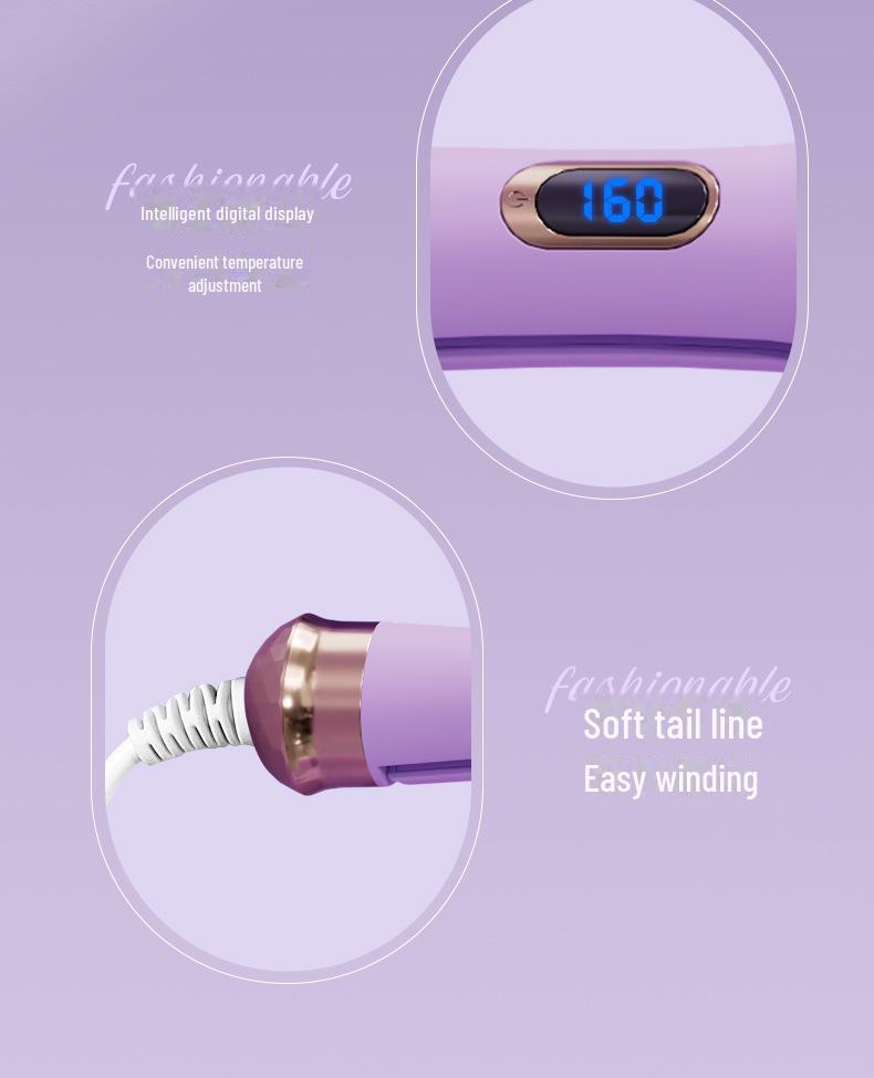 French 32mm Digital Curling Iron for Big Wave and Deep V Curls