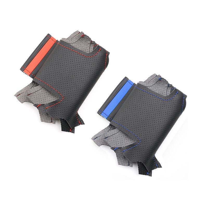For Renault Clio 3 RS 2005 2006 2007 2008 2009 2010 2011 2012 2013 Hand-stitched Steering Wheel Cover Perforated Leather Trim