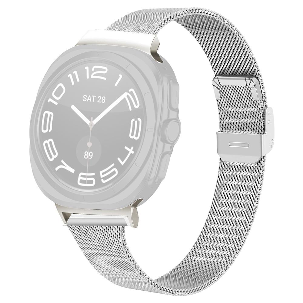 

Milanese Band For Samsung Galaxy Watch8 44mm/40mm/Watch8 Classic 46mm Silver Stainless Steel Mesh Watch Strap A