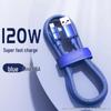 Jingyao 6A 120W Super Fast Charging Fabric Data Cable for Huawei Type-C Phones.