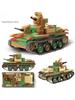 Military Weapon Building Blocks WWII Japanese Army Soldier Heavy Armored Vehicle Tank Camion Guns Cannon Bricks Doll Model Toys