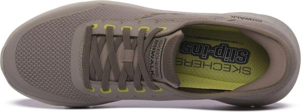 Skechers GO WALK Flex Netro Shoes In Nature Brown Grey