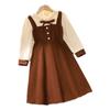 Girls' Spring Princess Style Sweet Two-Piece Dress