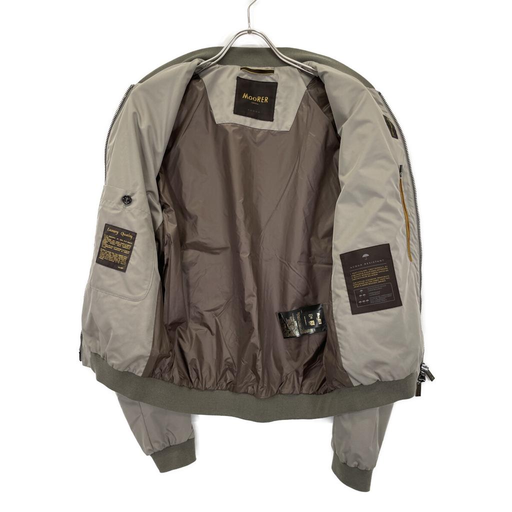 MOORER Light Gray CORELLI-WK MA-1 Bomber Jacket Jacket 48 Light grayUsed