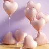10pcs/set 18 Inch Pink Heart-Shaped Aluminum Foil Balloons Weddings Engagements Anniversaries Mother's Day Graduation Decoration