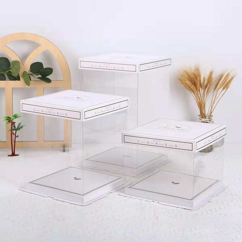 MDNG 6-inch Double Layer Transparent Cake Box