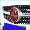 188/210mm Car Front Grille Badge Decal Cover Emblem Stickers Auto Accessories For Mercedes Benz A180 A200 W205 E63 AMG 2014 2015 W166 W246 W242 W176