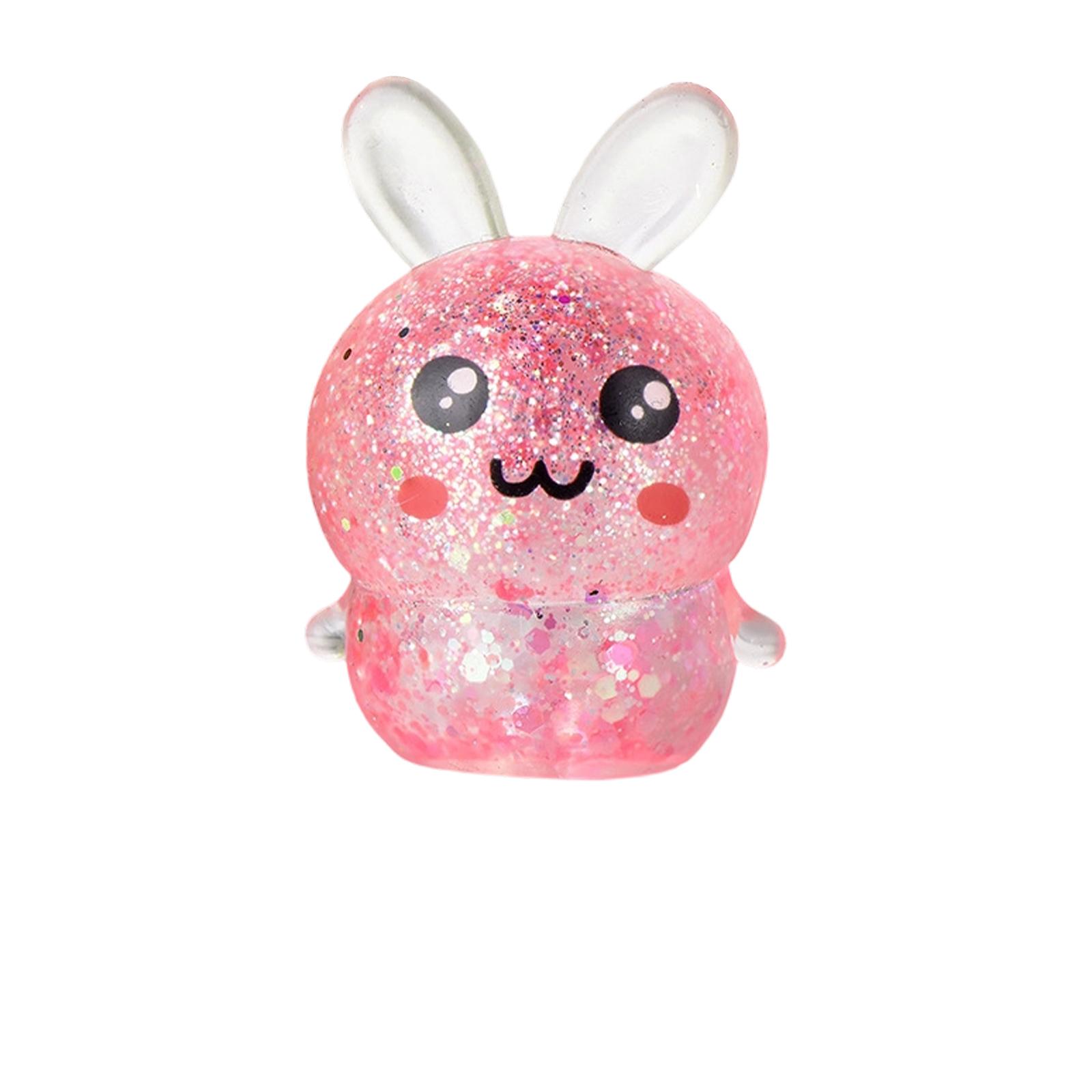 

Easter Bunny Shaped Maltose Slow Rebound Squeeze Toy Stress Relief Soft Decompression Toy for Adults and Kids Scented Novelty Gift One Size
