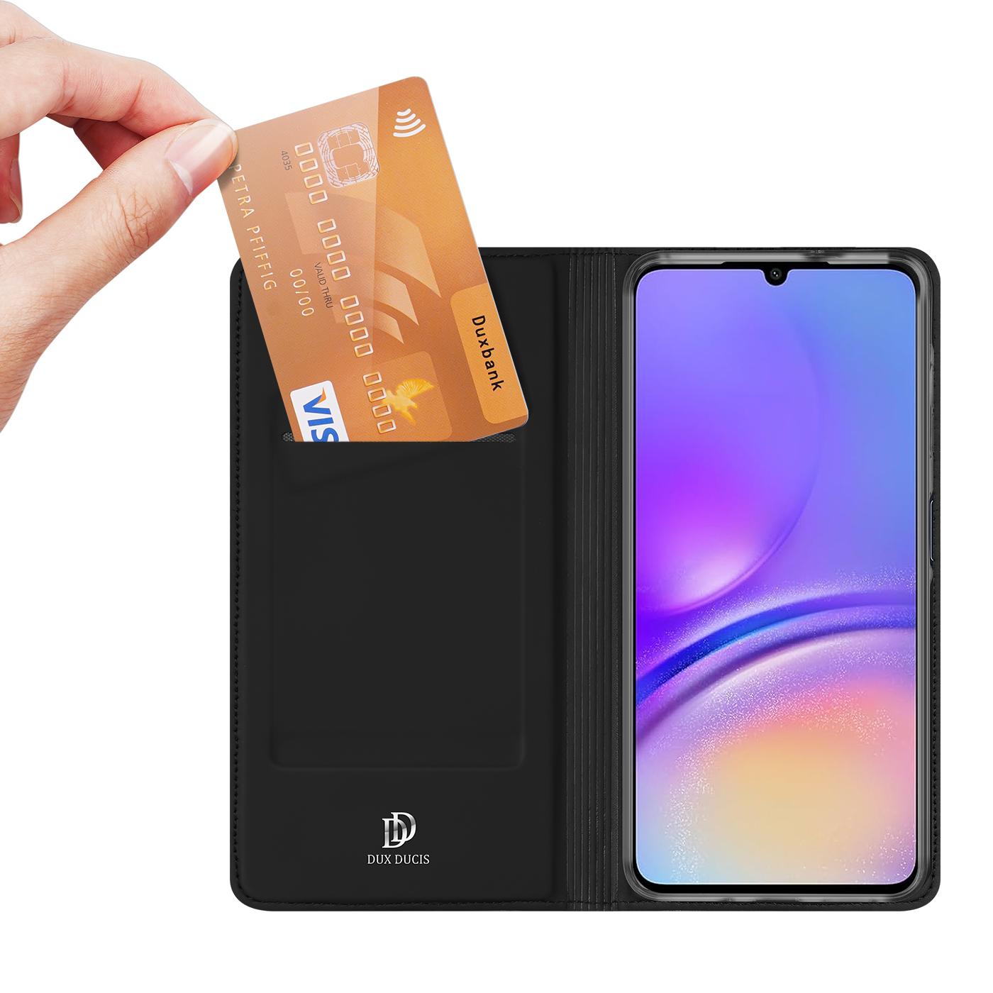 

DUX DUCIS Skin Pro Series For Samsung Galaxy A06 4G Case Leather Cover Card Holder Black