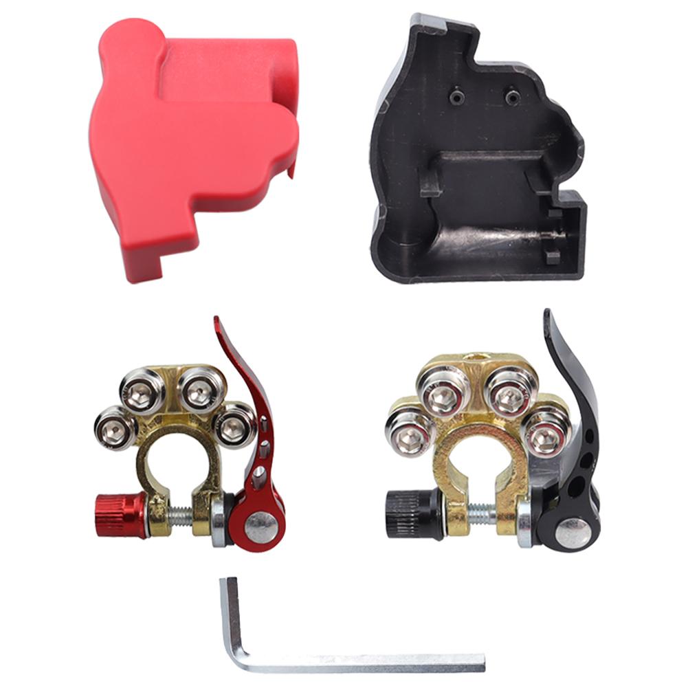 Svorka pólu baterie Kladná Záporná Horní svorka autobaterie s šestihranným klíčem Rychloupínací konektor pro karavan auto