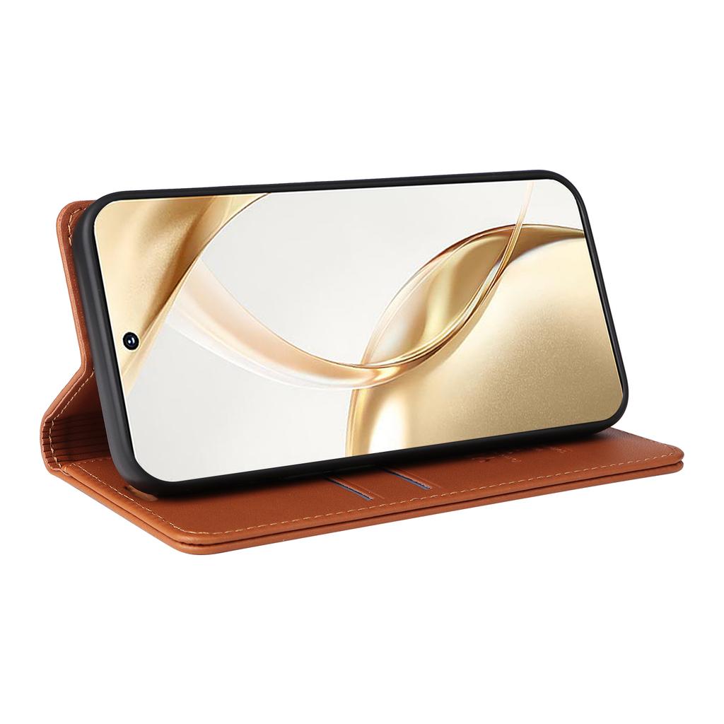 YIKATU YK-001 Für Honor 200 5G Ständerhülle Magnetverschluss PU Leder Handyhülle